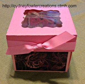 Pretty in pink, sewing kit made with the Artiste CTMH Cricut Cartridge and La Belle Vie paper